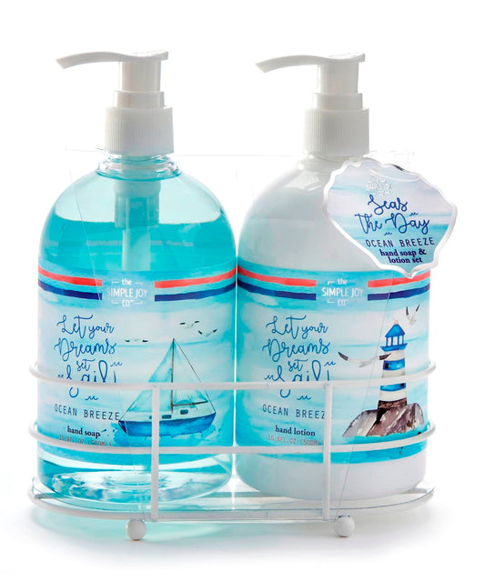 Hand Soap & Lotion Gift Set-Seas The Day/Let Your Dreams Set Sail