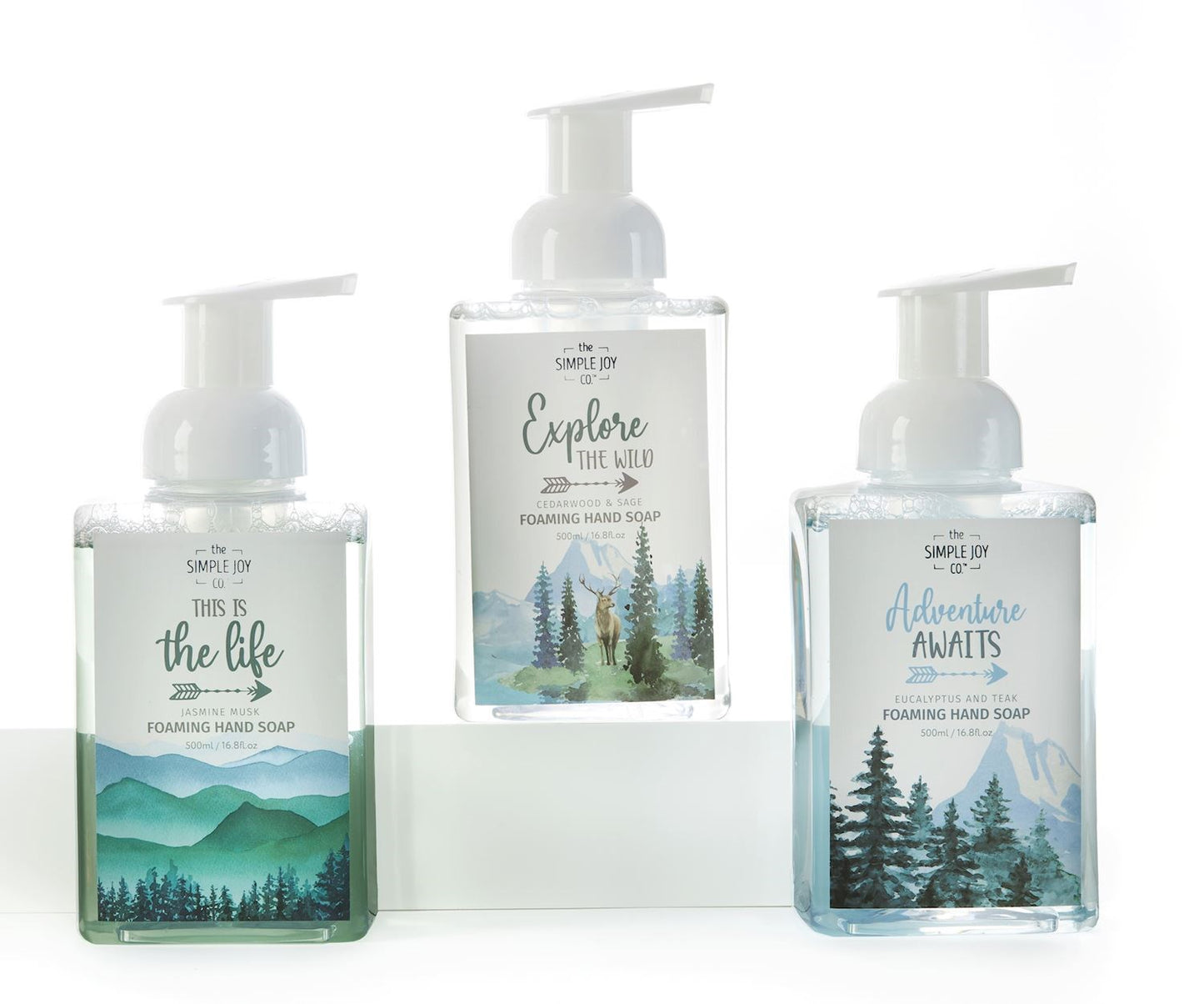 Foaming Hand Soap-Into The Mountain-3 Scents (Pack Of 12)