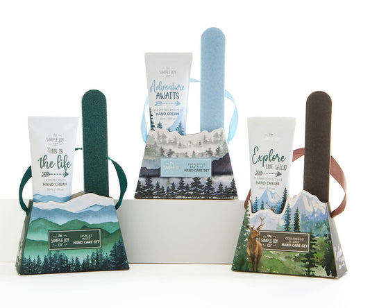 Lotion & Nail File Gift Set-Into The Mountain-3 Scents (Pack Of 24)