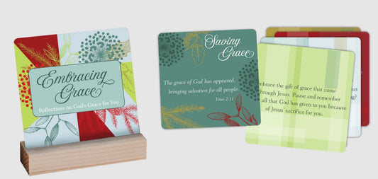 Gift Set-Embracing Grace-16 Christmas Cards And Stand