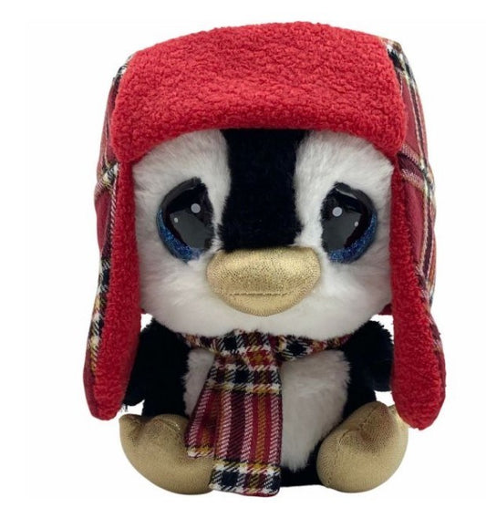 Plush-Cutie Pet-Tudies Backpack Clip-Holiday Penguin/Pauli