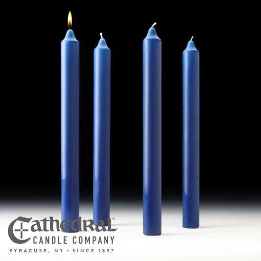 Advent Candle-4 Sarum (1 1/2" x 16")-Stearine/PE (Pack Of 4)