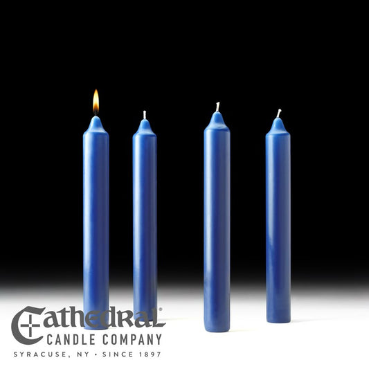 Advent Candle-4 Sarum (1 1/2" x 12")-Stearine/PE (Pack Of 4)