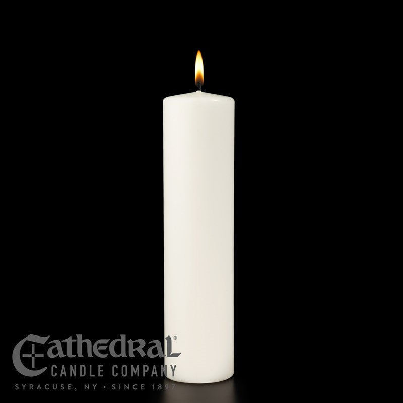 Advent Pillar Candle-4 White (3" x 12")-Stearine/SHE (Pack Of 4)