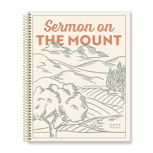 Sermon on the Mount  Landscape Edition - 2025 17-Month Bible Memory Planner