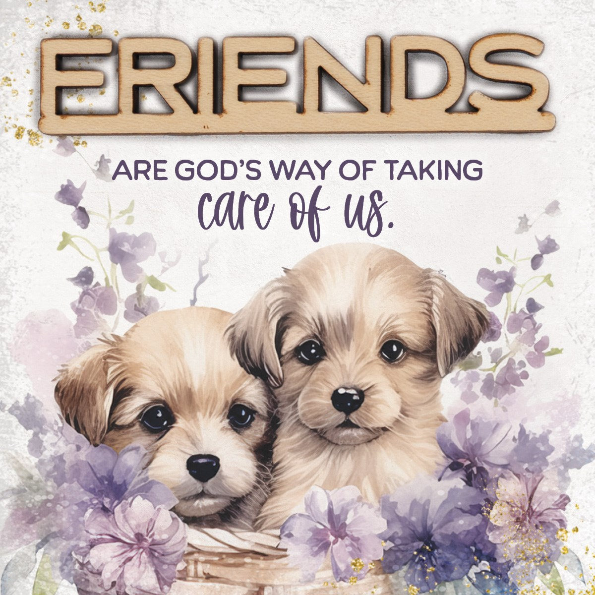 Magnet-Crafted Remindables-Friends-Are God'S Way (3.5" SQ)