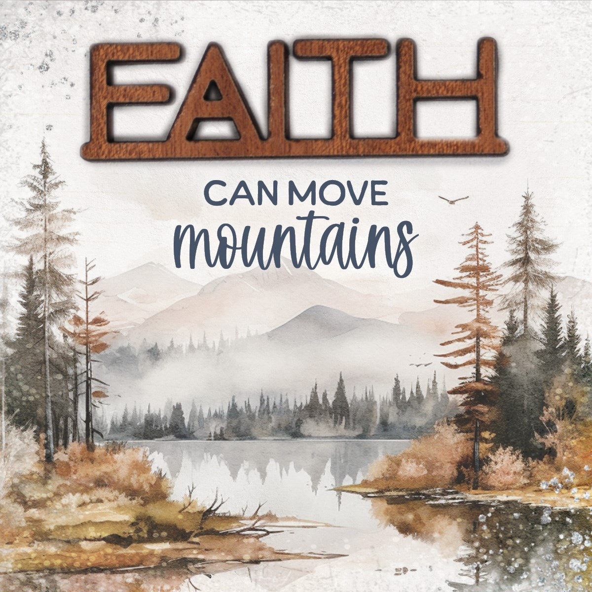 Magnet-Crafted Remindables-Faith-Can Move Mtns (3.5" SQ)