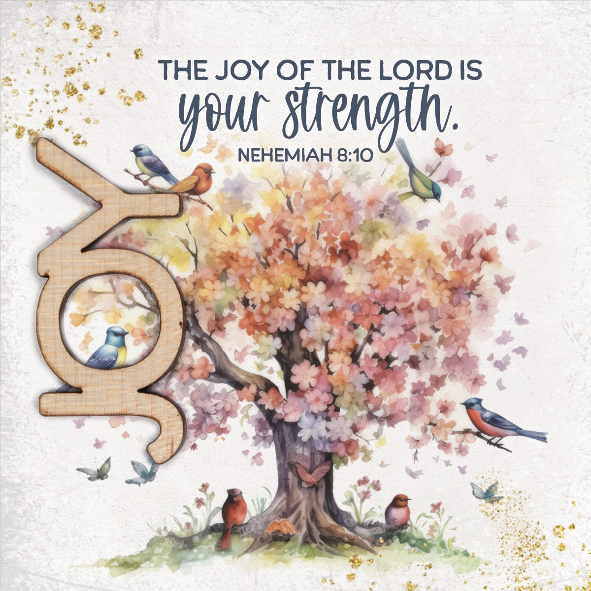 Magnet-Crafted Remindables-Joy-The Joy Of The Lord (3.5" SQ)