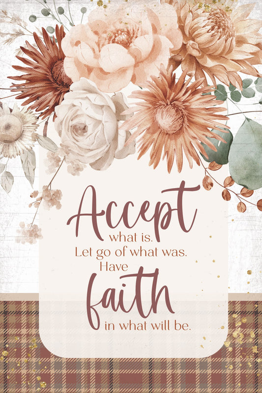 Wall Plaque-Mini Blessings-Accept What Is (4" x 6")