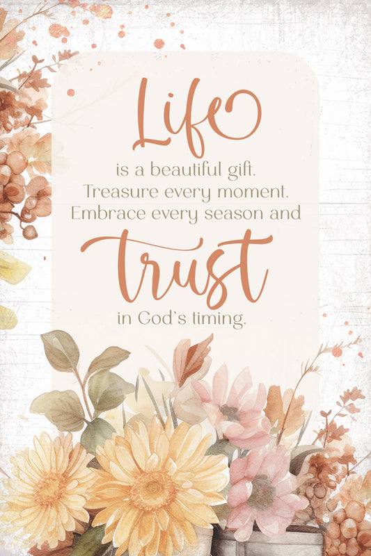 Wall Plaque-Mini Blessings-Life Is A Beautiful (4" x 6")