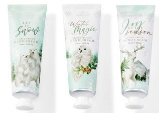 Hand Cream Testers-Snowfall-1 oz each (3 Assorted)