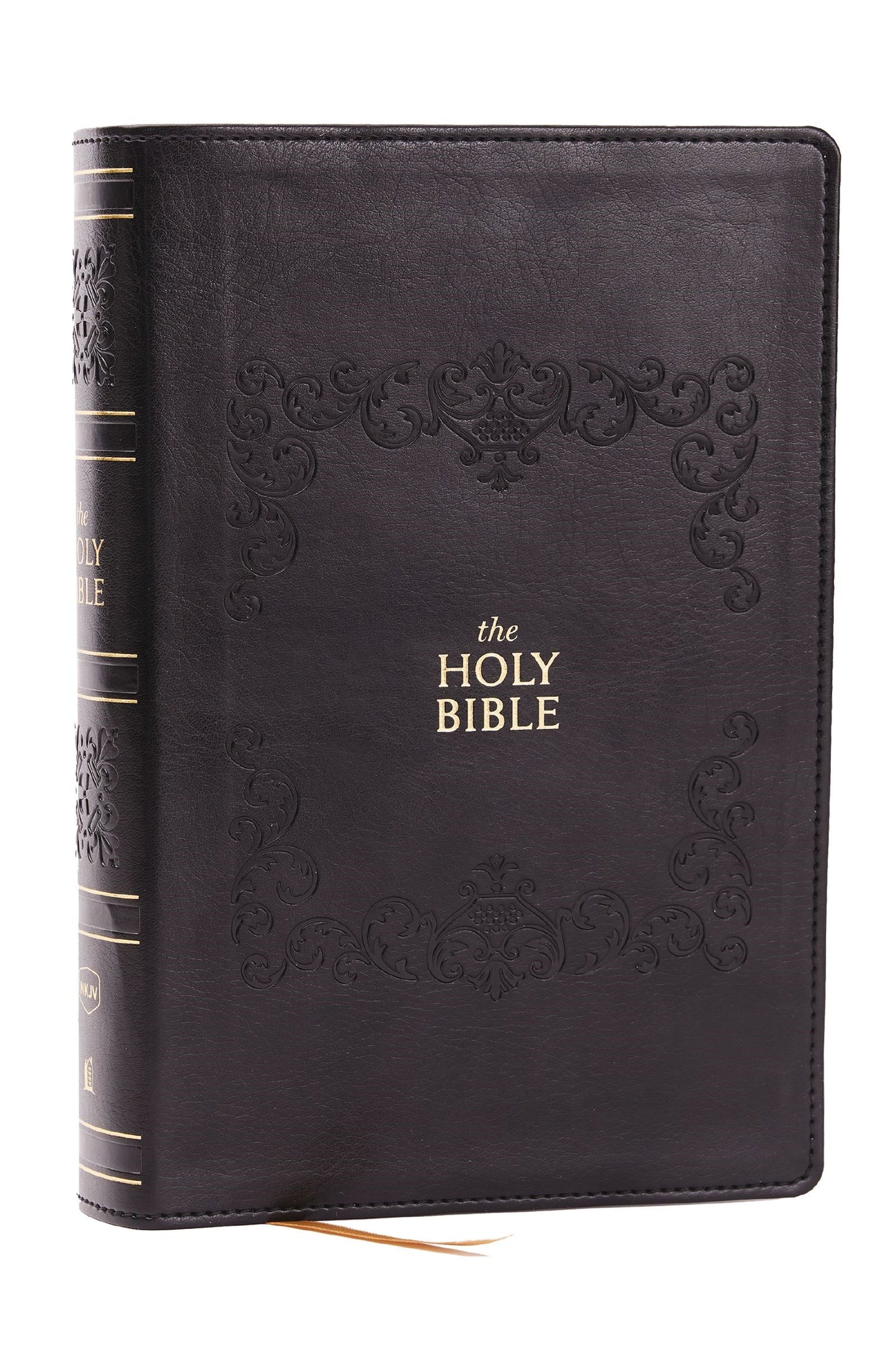 NKJV Personal Size Giant Print Holy Bible (Comfort Print)-Black Leathersoft