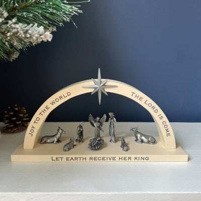 Nativity-Mini-Joy To The World (9"W x 2.5"D x 4.75"H)