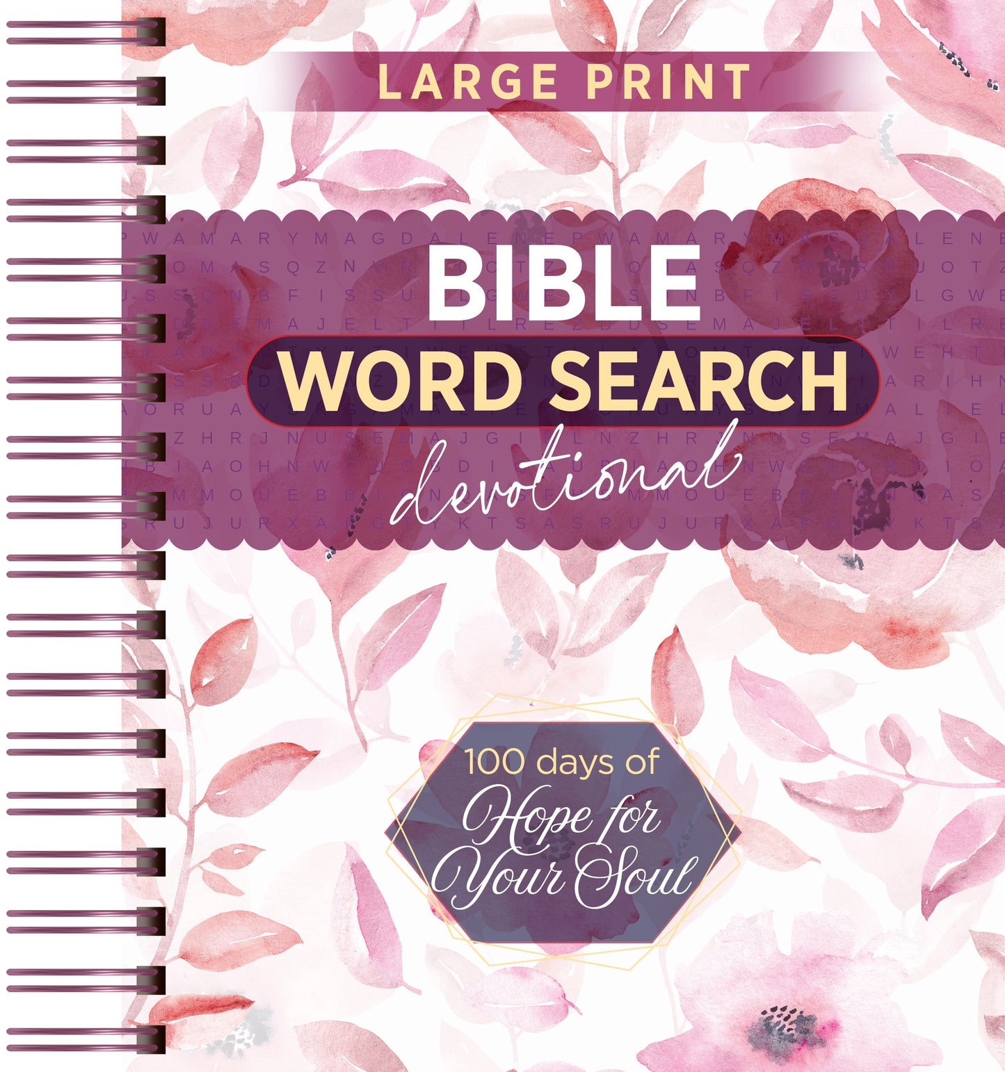 100 Days Of Hope For Your Soul Large Print (Word Search Devotional)