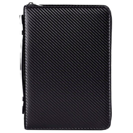 Bible Cover-Man Of God/Carbon Fiber Look-Black-XLG