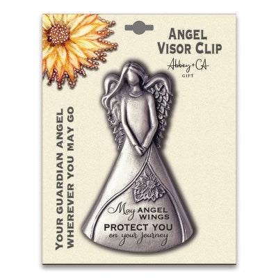 Visor Clip-Angel-may Angels Wings-Carded (3 3/8" x 2")