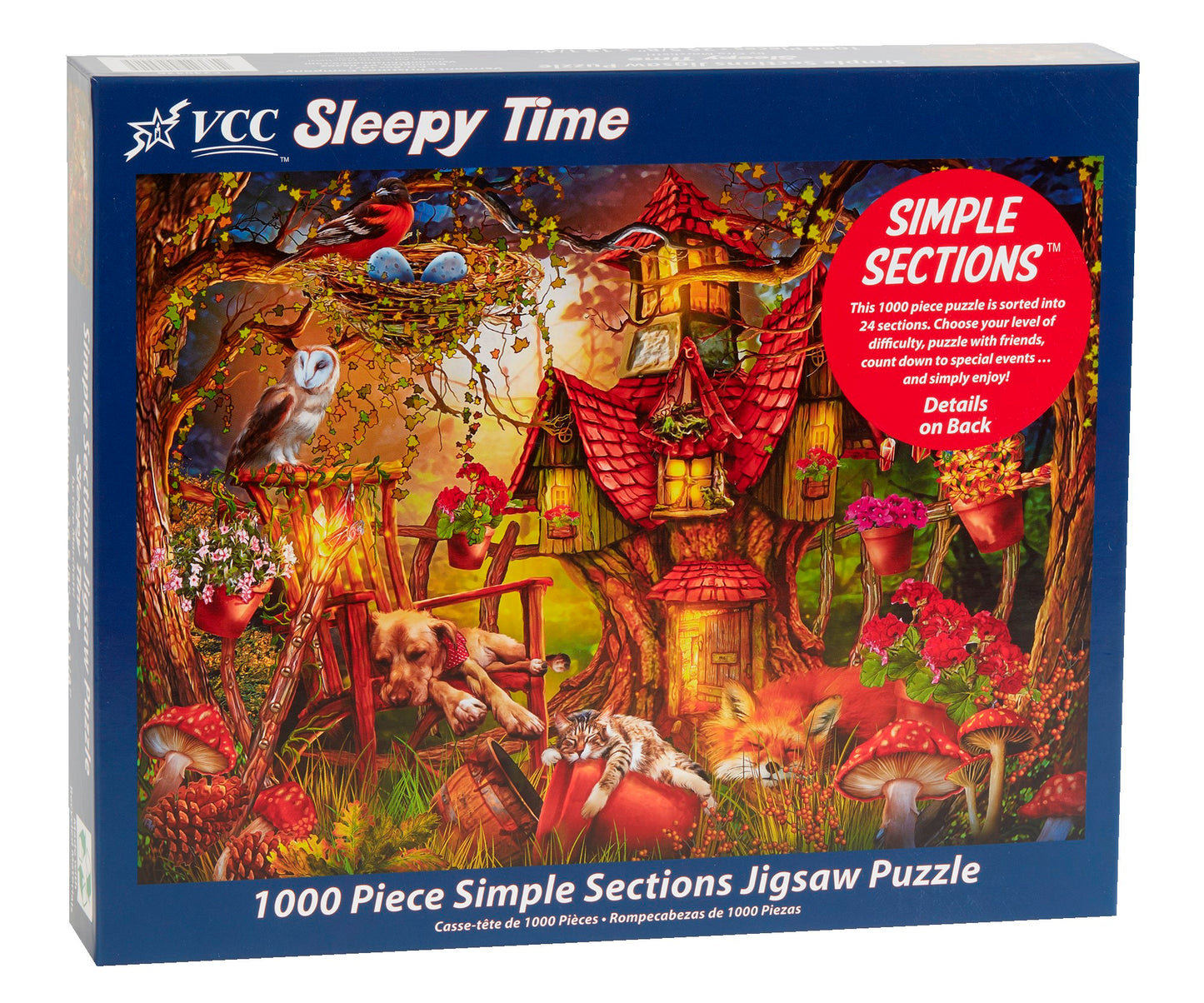 Simple Sections Jigsaw Puzzle-Sleepy Time (1000 Pieces)