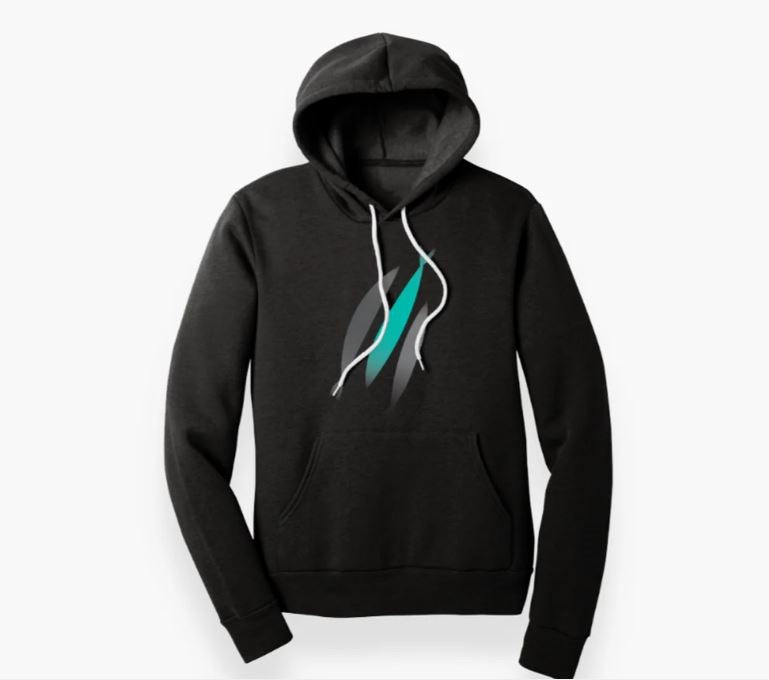 Hoodie-Three Fish-Black-Medium