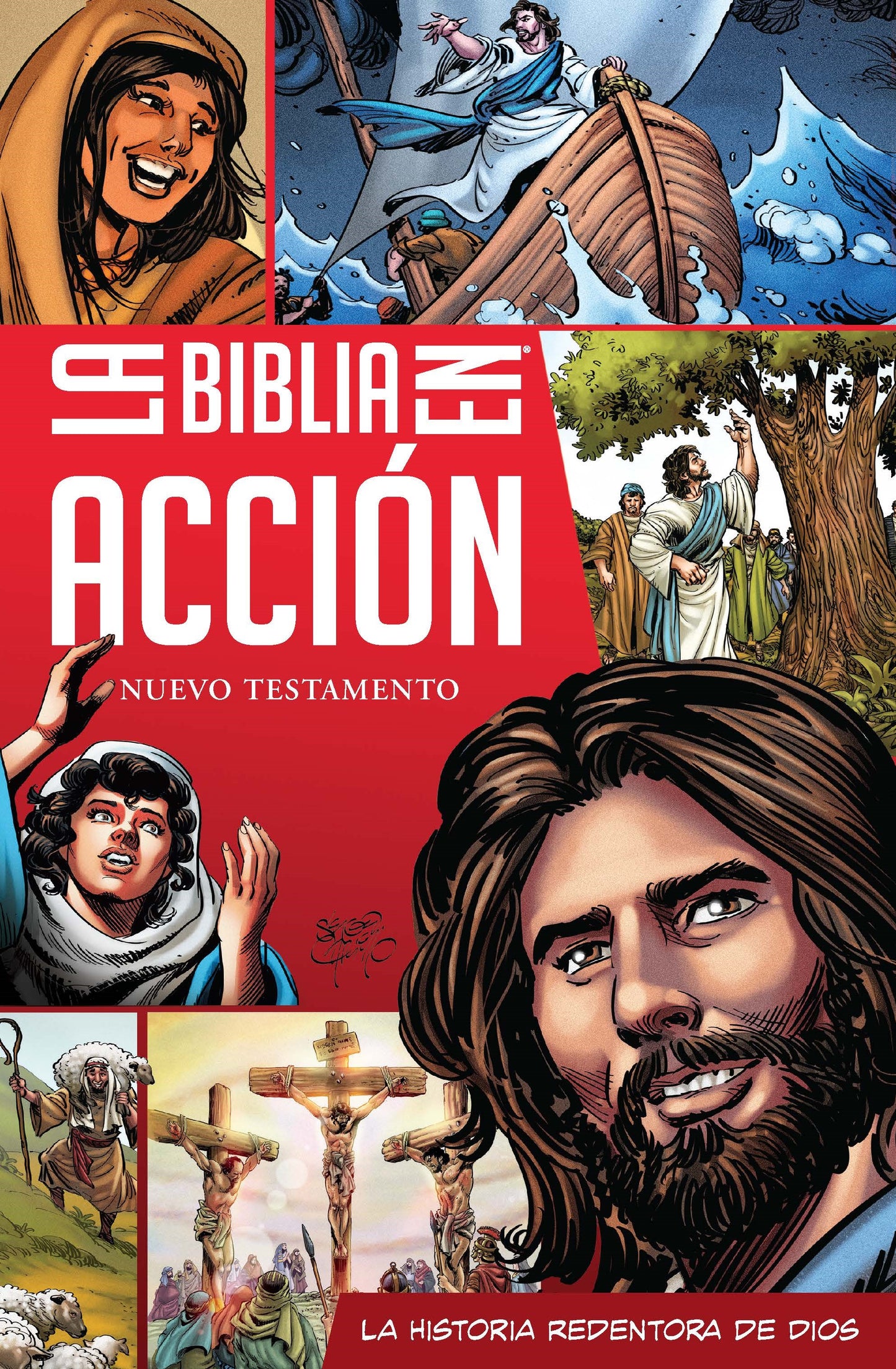 La Biblia En Action Nuevo Testamento (The Action Bible New Testament)-Softcover