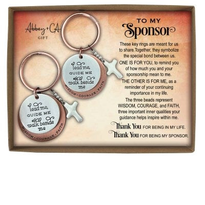 Key Ring Gift Set For Confirmation Sponsor-Boxed (Set Of 2)