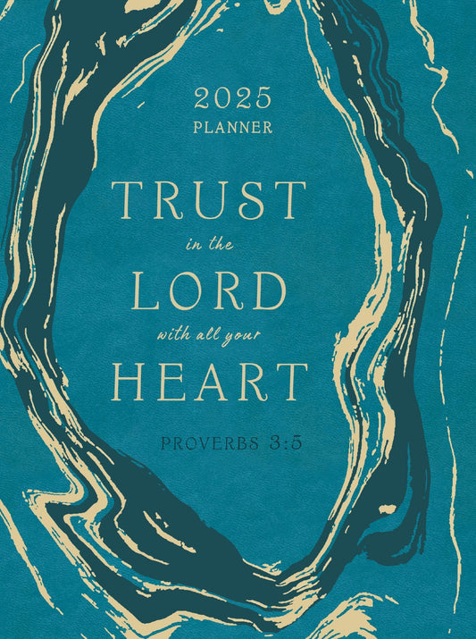 Planner-Trust In The Lord With All Your Heart (2025)-Teal Imitation Leather (CBA Indies Exclusive)