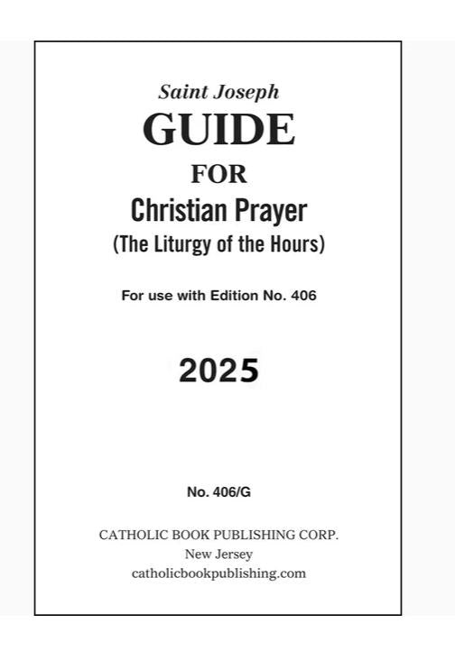 Saint Joseph Guide For Christian Prayer: The Liturgy Of The Hours (2025) (406/G)