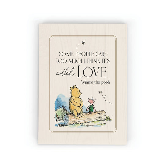 Word Block-Pooh/Love (5 1/2" x 7 1/4")