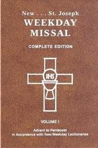 New Saint Joseph Weekday Missal (Complete Edition) Volume 1 (Advent-Pentecost)-Brown Imitation Leather