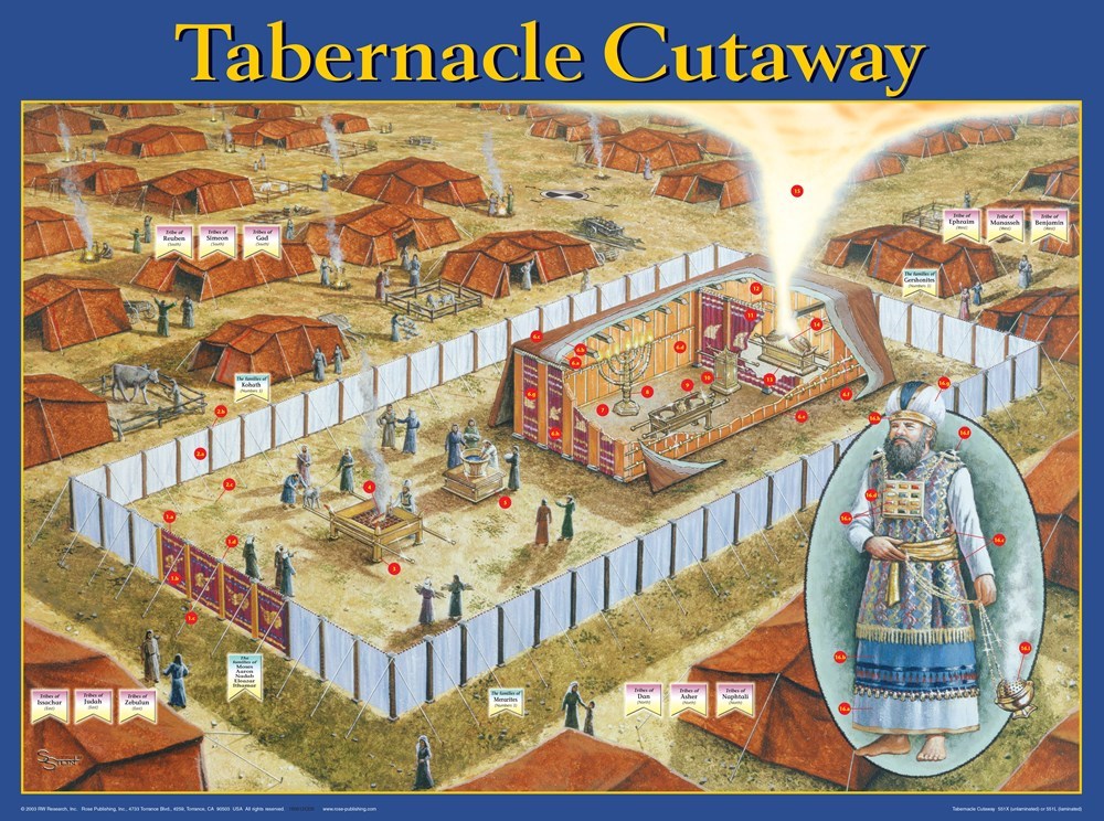 Chart-Tabernacle Cutaway Wall (Laminated Sheet) (19" x 26")