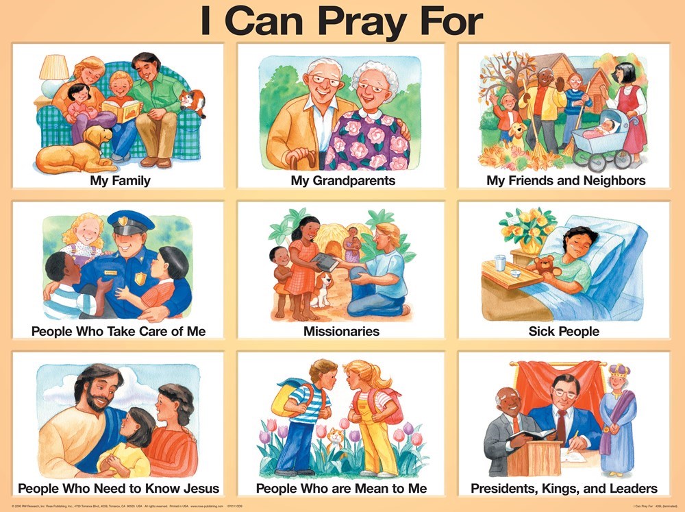 Chart-I Can Pray For...Wall (Laminated Sheet) (19" x 26")