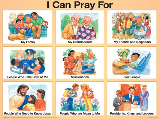 Chart-I Can Pray For...Wall (Laminated Sheet) (19" x 26")