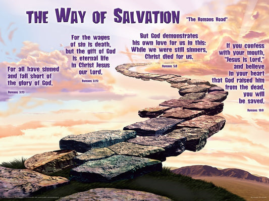 Chart-Ways Of Salvation Wall (Laminated Sheet) (19" x 26")