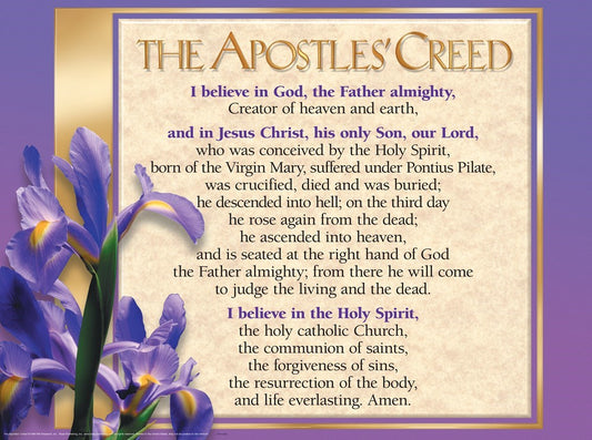 Chart-Apostles Creed Wall (Laminated Sheet) (19" X 26")