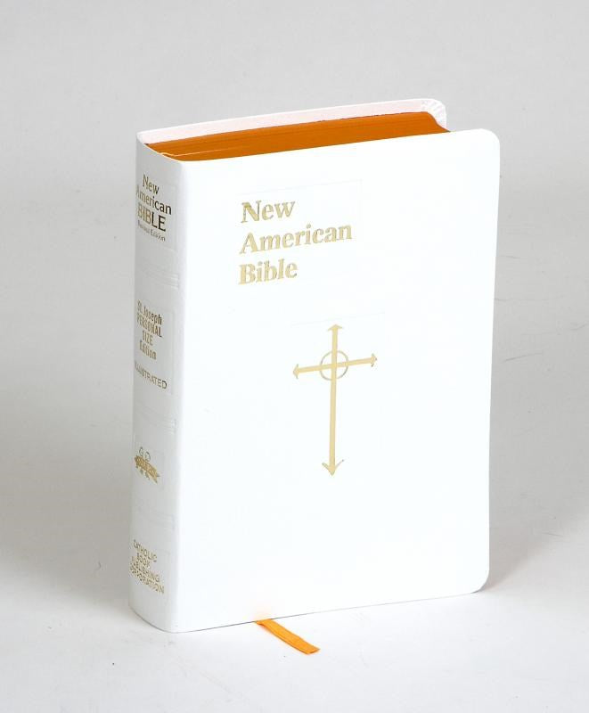 NABRE St. Joseph Edition Personal Size Bible-White Imitation Leather