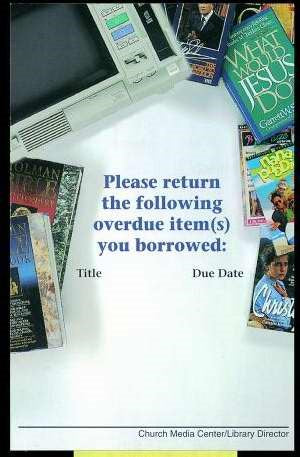 Postcard-Overdue Reminder-#CLS 49 (Pack Of 25)