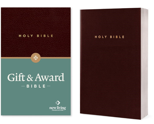 NLT Gift & Award Bible-Burgundy Imitation Leather