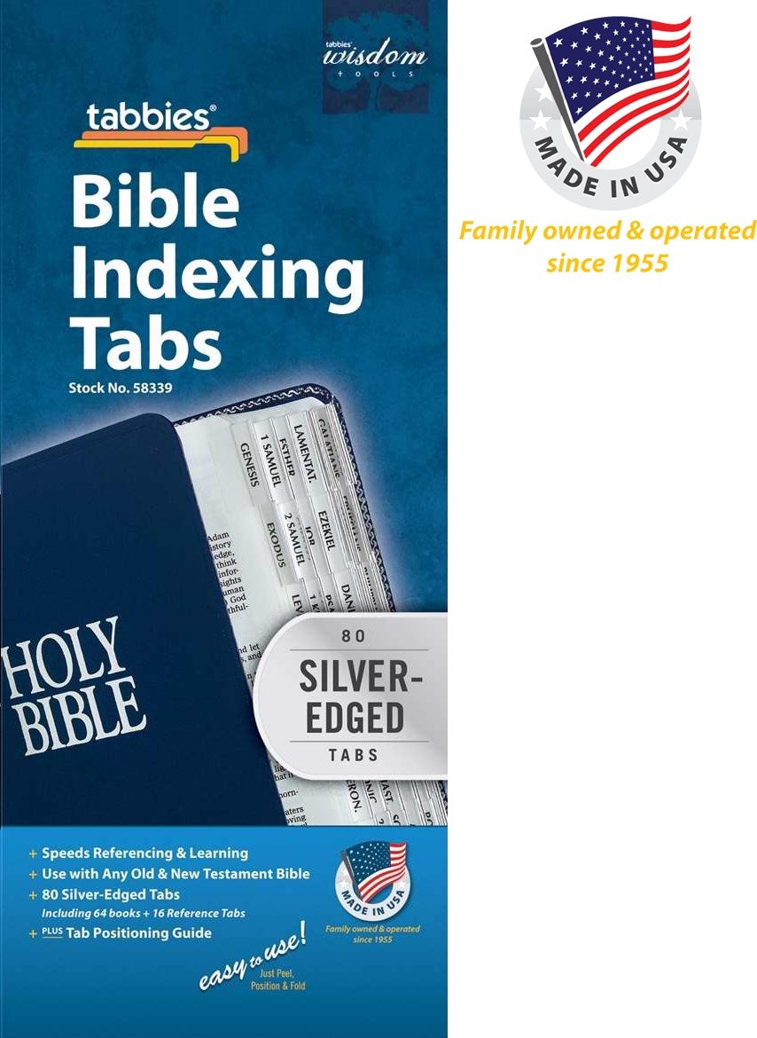 Bible Tab-Standard-Old & New Testament-Silver