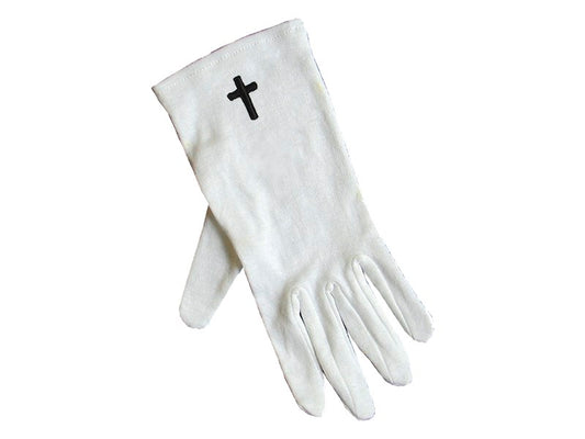 Gloves-Black Cross Cotton-Small