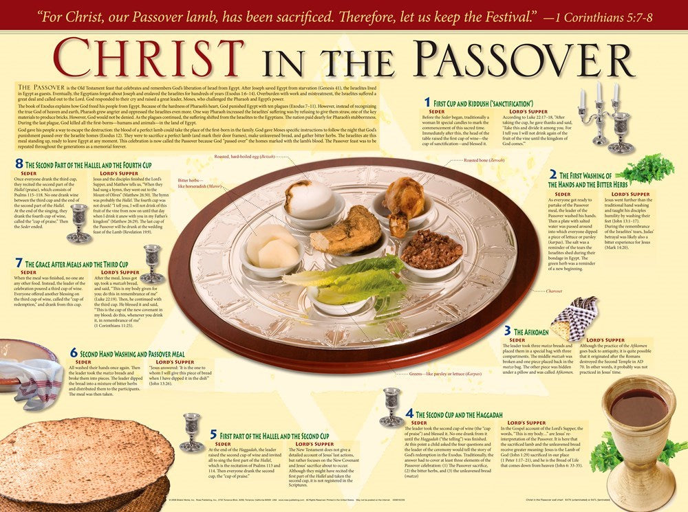 Chart-Christ In The Passover Wall (Laminated Sheet) (19" x 26")