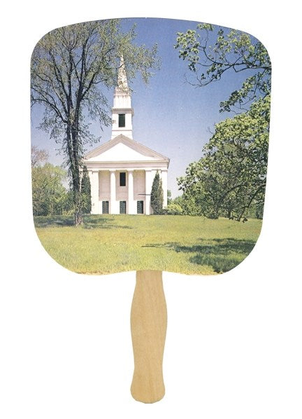 Hand Fan-Chapel On The Hill (Pack of 50)