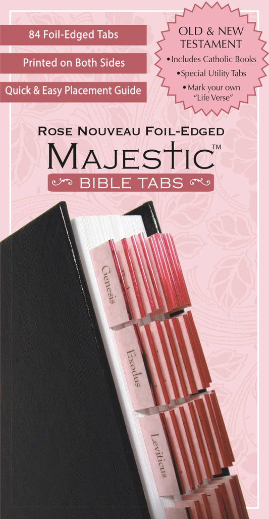 Bible Tab-Majestic-Rose Nouveau-Foil Edged