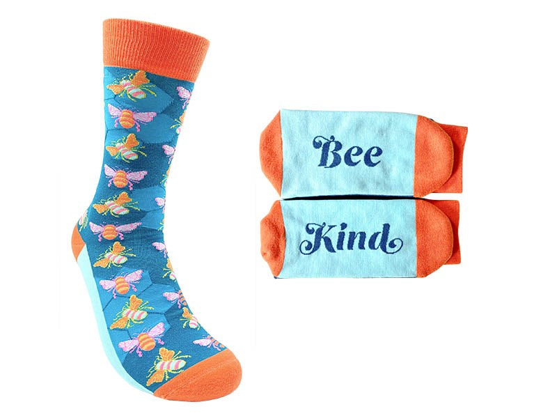 Socks-Bee Kind (Fits Men Sizes 8-13 & Women 9 & Up)