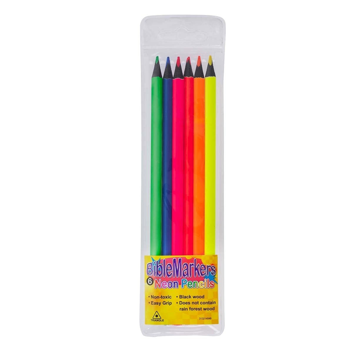 Highlighter Pencils-Dry Biblemarkers-Neon (Set Of 6)