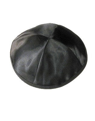 Kippah-Satin Silk-Black (#33142)