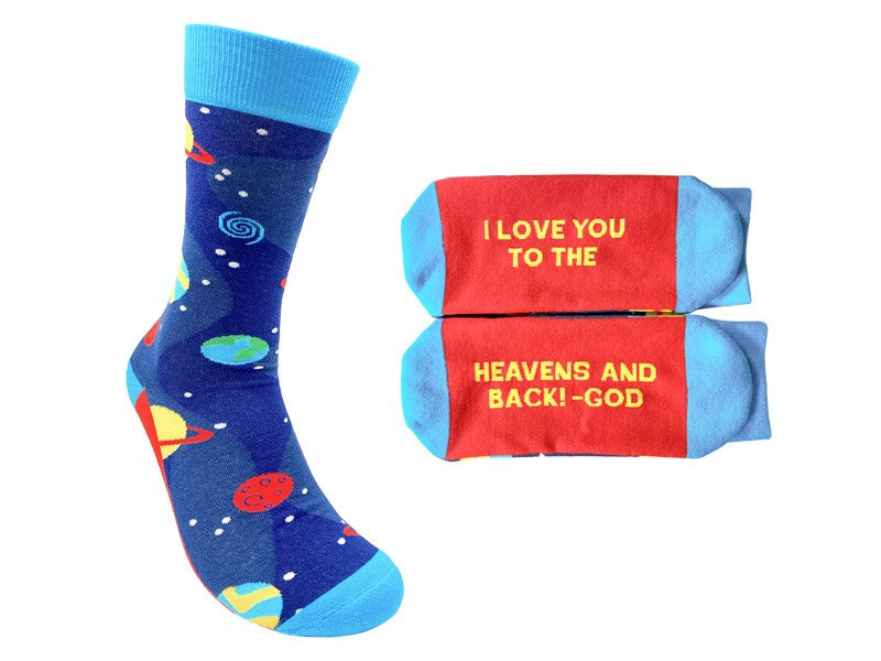 Socks-Heavens And Back (Fits Men Sizes 8-13 & Women 9 & Up)