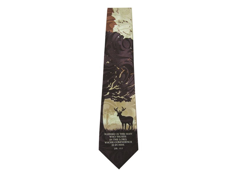 Tie-Deer-Jeremiah 17:17-Polyester