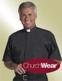 Clergy Shirt-Short Sleeve Tab Collar-16 In-Black