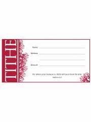 Offering Envelope-Tithe (Matthew 6:21) (Pack Of 100)