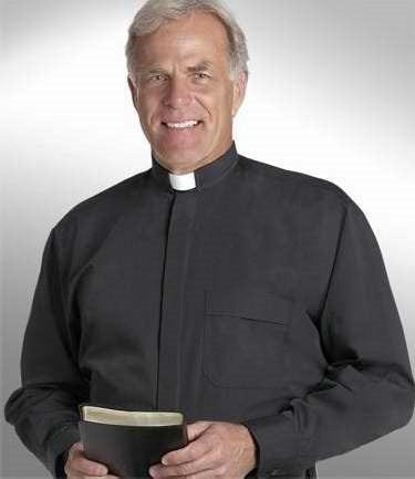 Clergy Shirt-Long Sleeve Tab Collar-15.5X36/37-Black