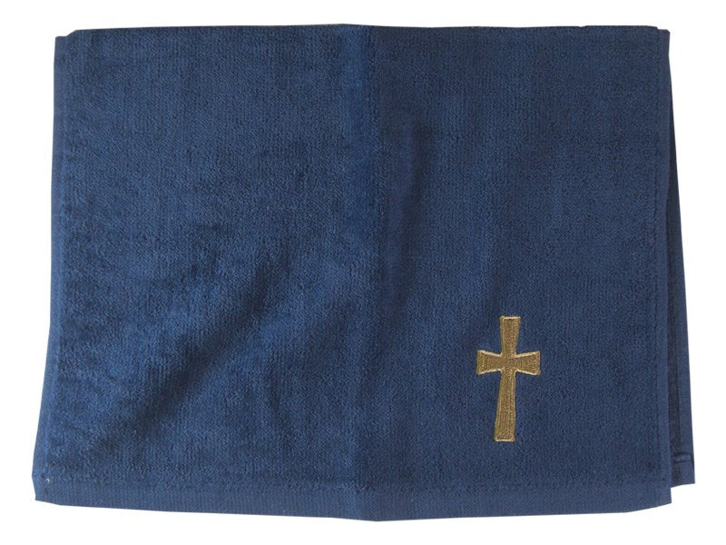 Towel-Pastor-Cross-Navy